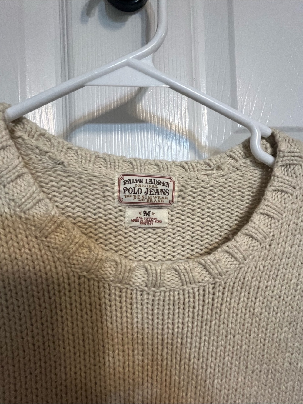 Polo Ralph Lauren Cream American Flag Knit Sweater - Picture 3 of 9